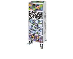 Cassettiera drag cabinet seattle dipinta a mano Tom's drag