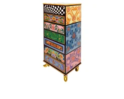 Cassettiera drag cabinet xxl dipinta a mano Tom's drag