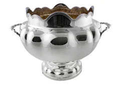 Centrotavola argento con interno dorato in stile settecento Selezione zanolli