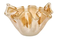 Centrotavola james bianco miele Murrina murano venezia