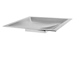 Centrotavola spigolo essentia argento quadro Selezione zanolli