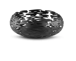 Cestino barknest acciaio nero Alessi