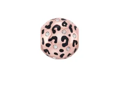 Charm colori argento macchia di leopardo Chamilia