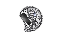 Charm ispirazioni argento fiore di chachemire Chamilia