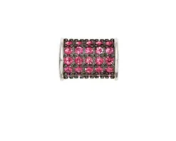 Charm sei mia elegance argento con zirconi rossi Nomination