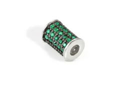 Charm sei mia elegance argento con zirconi verdi Nomination