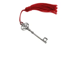 Chiave argento con nappina rossa Selezione zanolli
