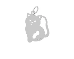 Ciondolo gatto argento Selezione zanolli