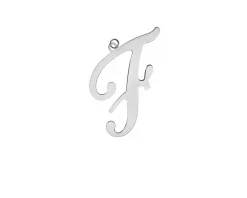 Ciondolo lettera f argento Selezione zanolli