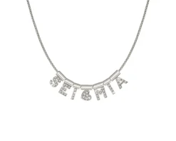 Ciondolo seimia argento con cubic zirconia pendente Nomination