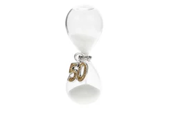 Clessidra numero 50 con scatola e ciuffo portaconfetti Selezione zanolli
