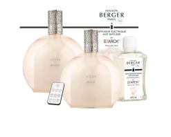 Cofanetto diffusore elettrico x starck rose con fragranza peau de soie Maison berger paris
