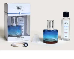 Cofanetto lampada catalitica pure blue con profumo 250 ml caresse de coton Maison berger paris