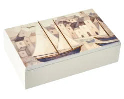 Cofanetto paesaggio marino argento pvd Selezione zanolli