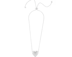 Collana acciaio cuore con logo Liu jo