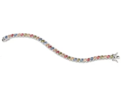 Collana argento con zirconi multicolor Sovrani
