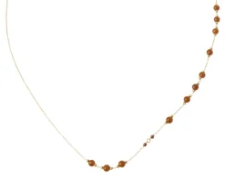 Collana argento dorato con corniola Selezione zanolli