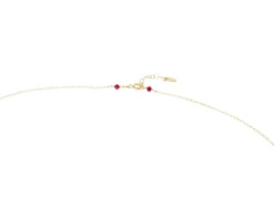 Collana argento dorato con cristalli bordeaux/viola Selezione zanolli