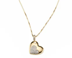 Collana argento dorato con cubic zirconia Sovrani