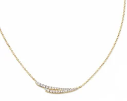 Collana argento dorato con cubic zirconia Sovrani