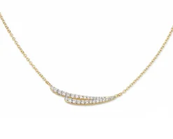 Collana argento dorato con cubic zirconia Sovrani