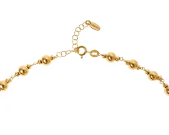 Collana argento dorato con palle lucide Selezione zanolli