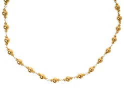 Collana argento dorato con palle lucide Selezione zanolli