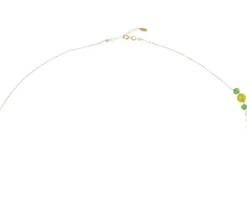Collana argento dorato con pietre verdi Selezione zanolli