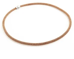 Collana argento ramato con chiusura a calamita Selezione zanolli