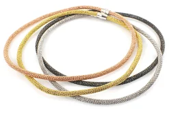 Collana argento ramato con chiusura a calamita Selezione zanolli