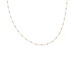 Collana argento rosè con palline Selezione zanolli