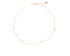 Collana argento rosè con perla di fiume bianca e rosa Selezione zanolli