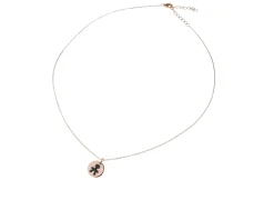 Collana argento rosè tondo bimbo con zirconi neri Selezione zanolli