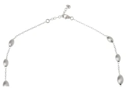 Collana argento satinato con chicchi degradè Selezione zanolli