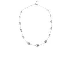 Collana argento satinato con chicchi degradè Selezione zanolli