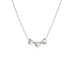 Collana armonica argento cuori Nomination