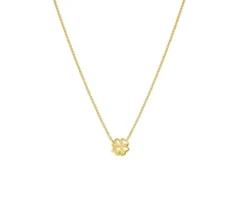 Collana armonica argento dorato quadrifoglio Nomination