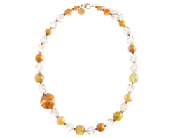 Collana aura vetro di murano topazio Murrina murano venezia