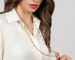 Collana boule argento dorato e corallo Unoaerre