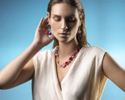 Collana breeze vetro di murano rosa Murrina murano venezia