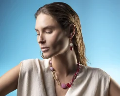 Collana breeze vetro di murano rosa Murrina murano venezia
