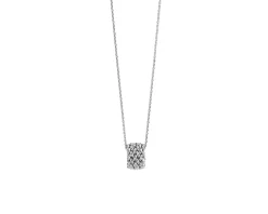 Collana chicco argento con pendente rodiato Unoaerre