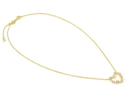 Collana cuore colour wave argento dorato con cubic zirconia Nomination