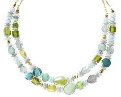 Collana girocollo evoque vetro di murano verde Murrina murano venezia