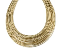 Collana in lurex dorato Sovrani