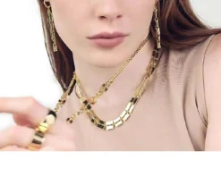 Collana lux in bronzo dorato Unoaerre