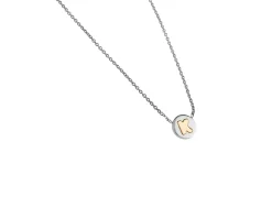 Collana my bon bons acciaio e oro con ciondolo lettera k Nomination