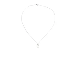 Collana oro 750‰ ciondolo lettera b con brillanti Selezione zanolli