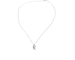 Collana oro 750‰ ciondolo lettera r con brillanti Selezione zanolli