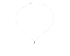 Collana oro 750‰ con acquamarina goccia e diamanti Selezione zanolli